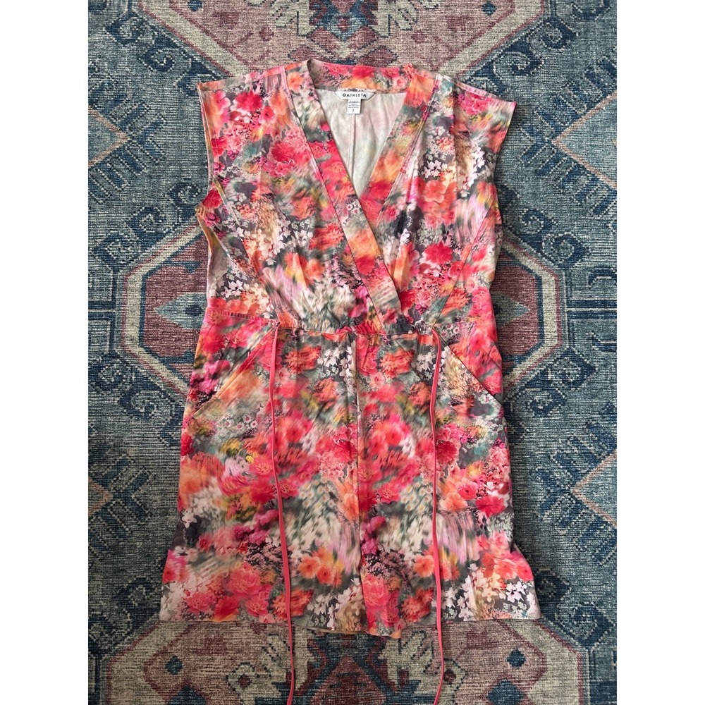 Athleta Marlow Romper Floral Print SP Beach Athleisure Travel Comfort Cottage